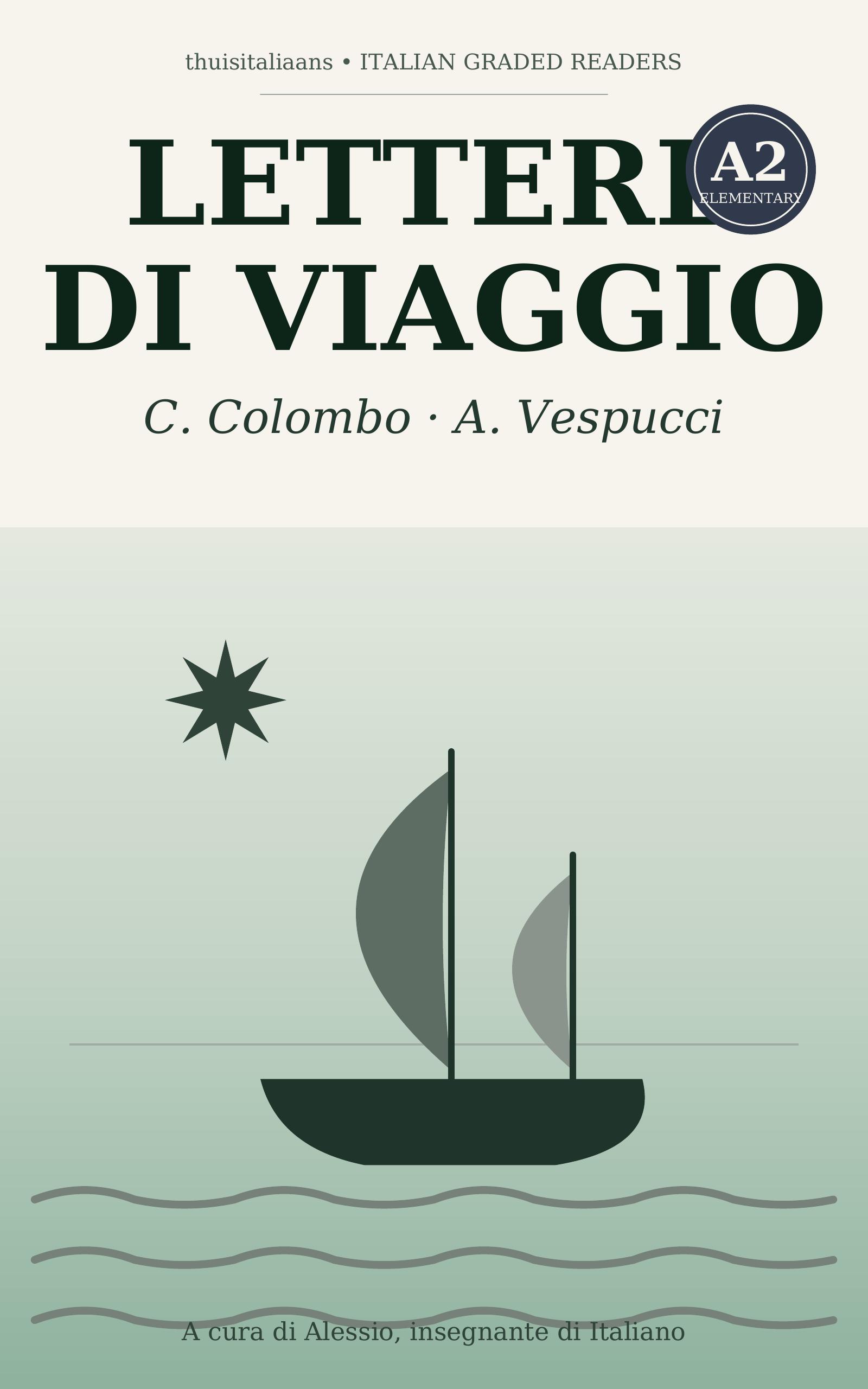Cover of the easy Italian book Lettere di viaggio – Colombo e Vespucci (A2)