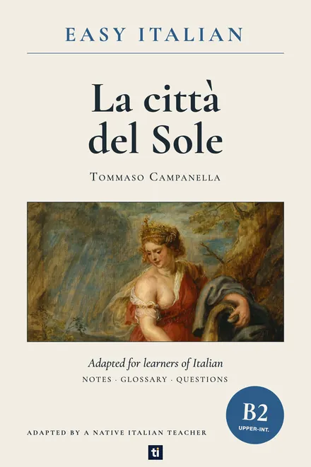 Omslag: La città del Sole van Tommaso Campanella, Italiaans leesboek, ERK-niveau B2