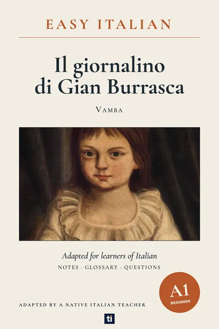 Omslag: Il giornalino di Gian Burrasca van Vamba, Italiaans leesboek, ERK-niveau A1