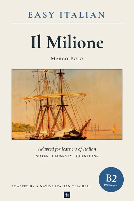 Omslag: Il Milione van Marco Polo, Italiaans leesboek, ERK-niveau B2
