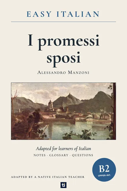 Omslag: I promessi sposi van Alessandro Manzoni, Italiaans leesboek, ERK-niveau B2