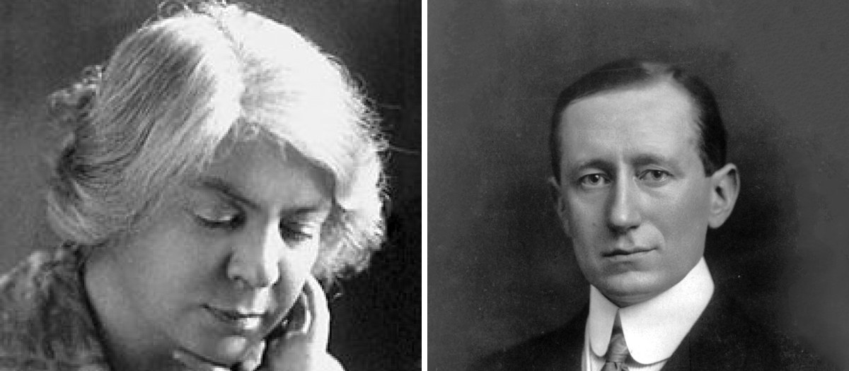 Dy portrete bardh e zi krah për krah: Grazia Deledda dhe Guglielmo Marconi