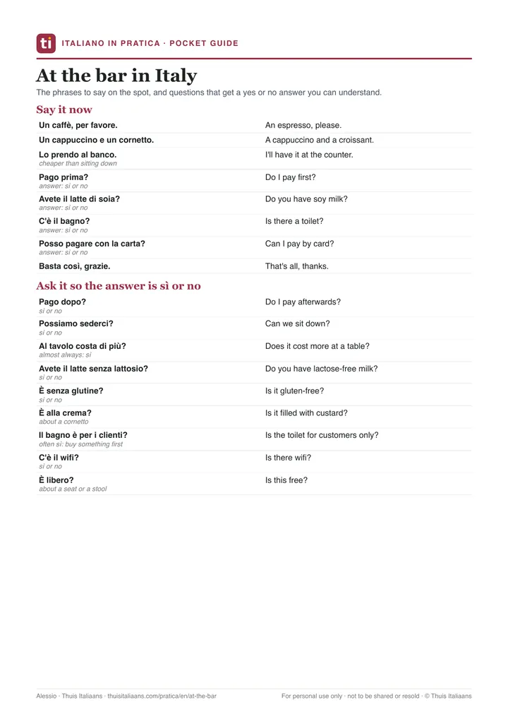 Say it now, and the yes/no questions