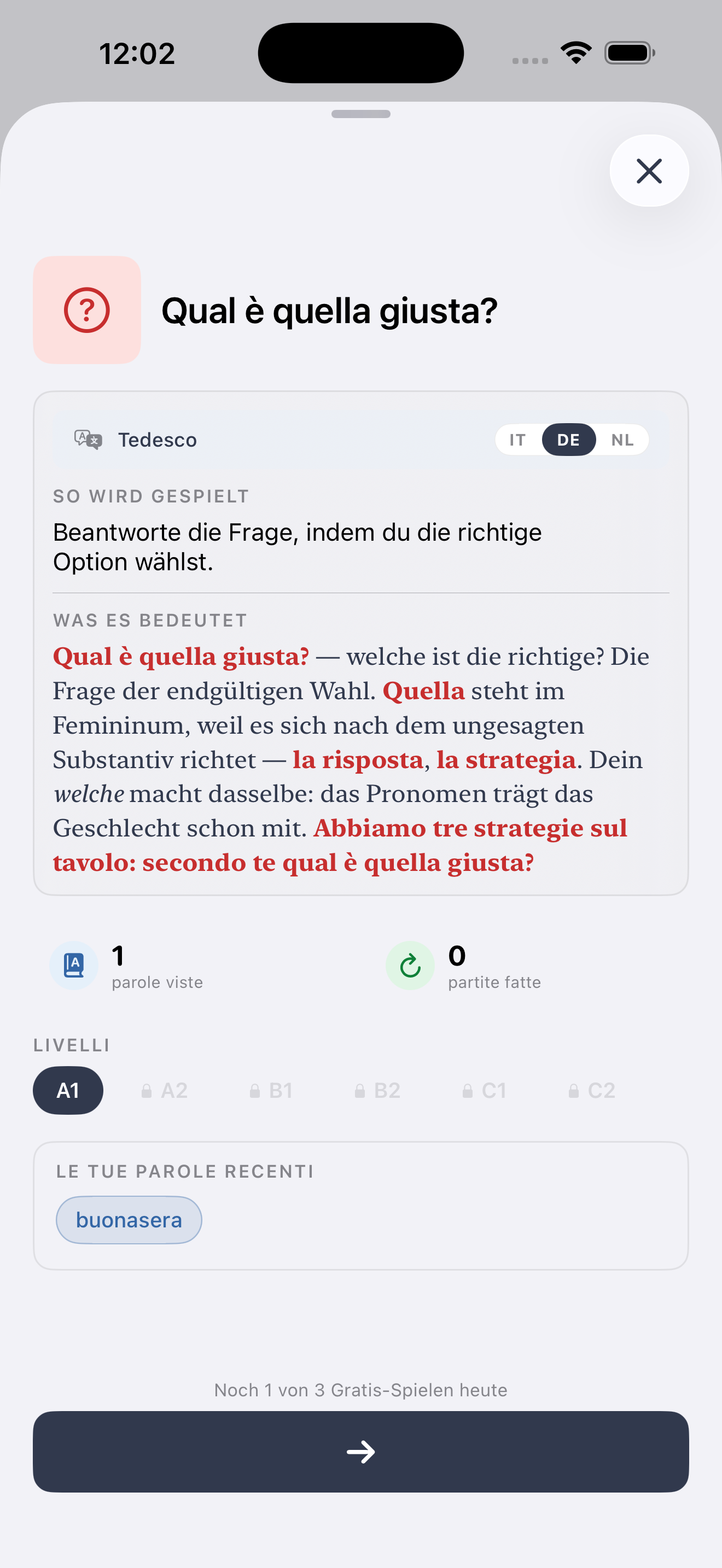 Tappa completata