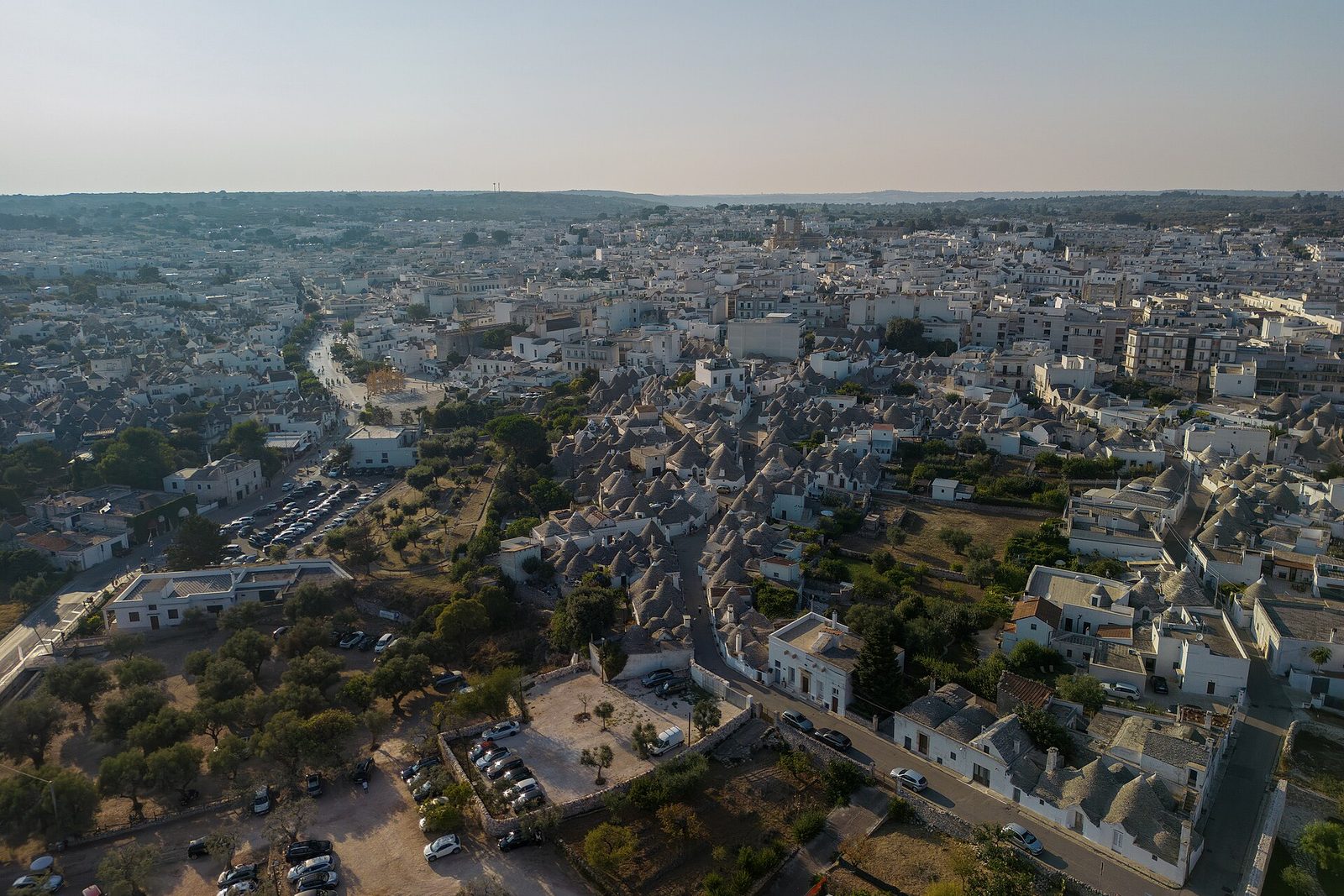 Alberobello con il drone (Puglia, Italië)