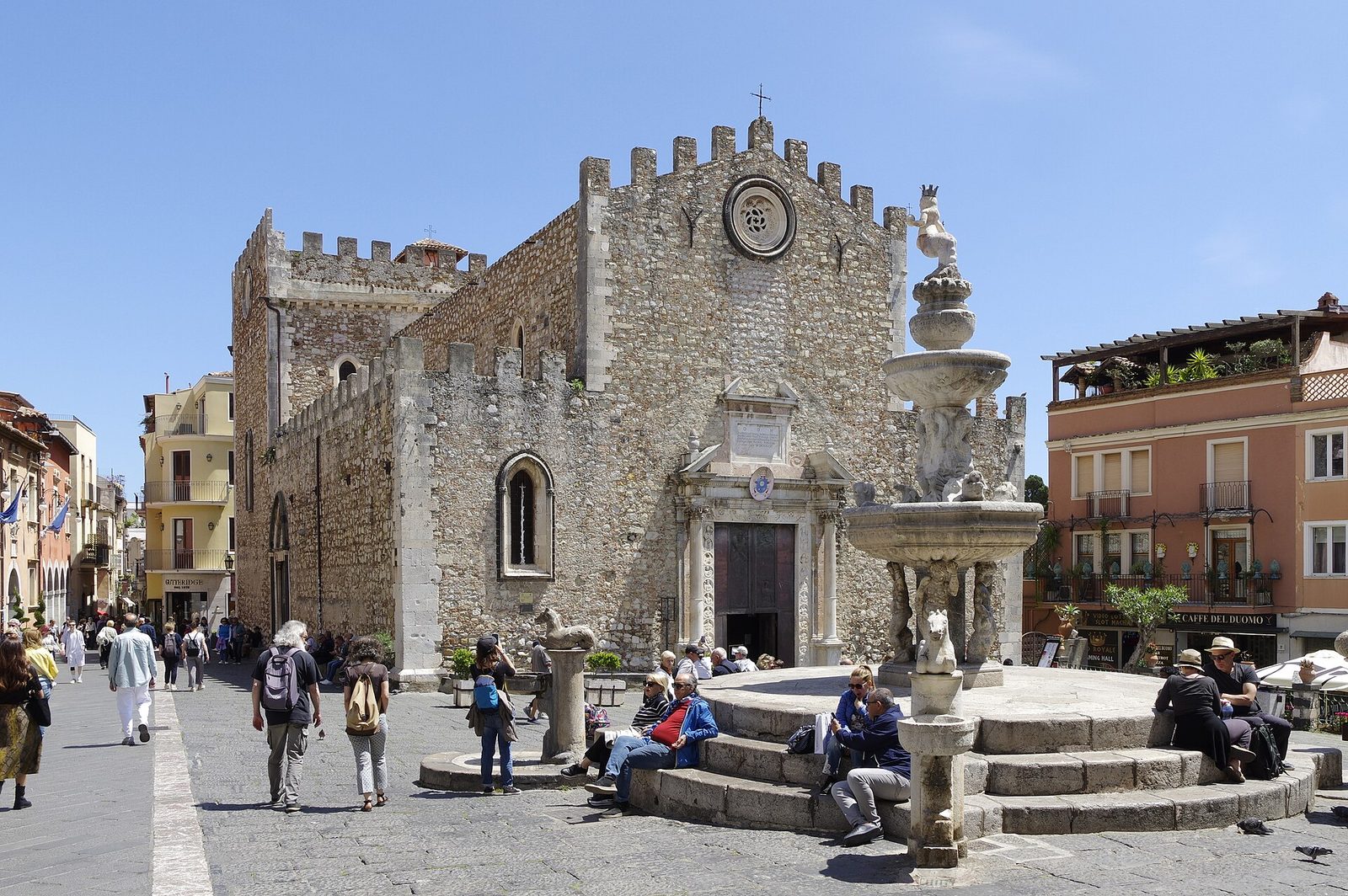Italy, Sicily, Taormina, Basilica San Nicolò di Bari (Sicilia, Italia)