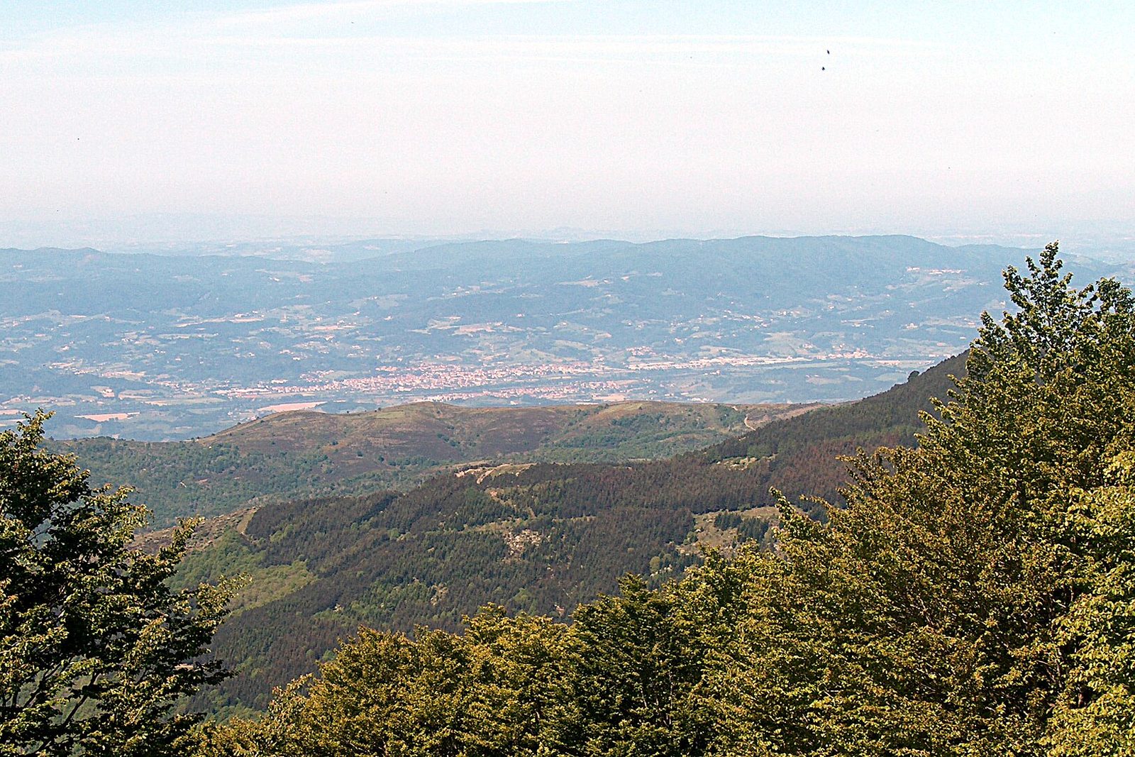 Foto del valdarno superiore scattata dal pratomagno, San Giovanni Valdarno (Toscana, Italia)