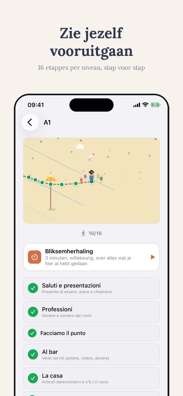 Kaart van Italië met de regio's