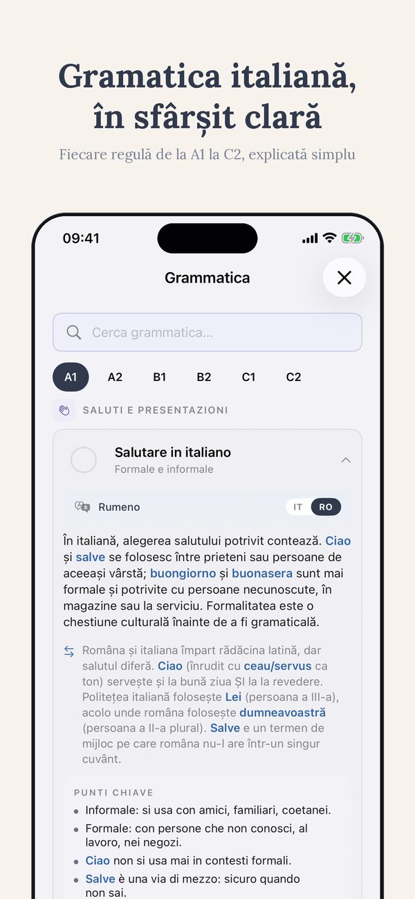 Fișă de gramatică